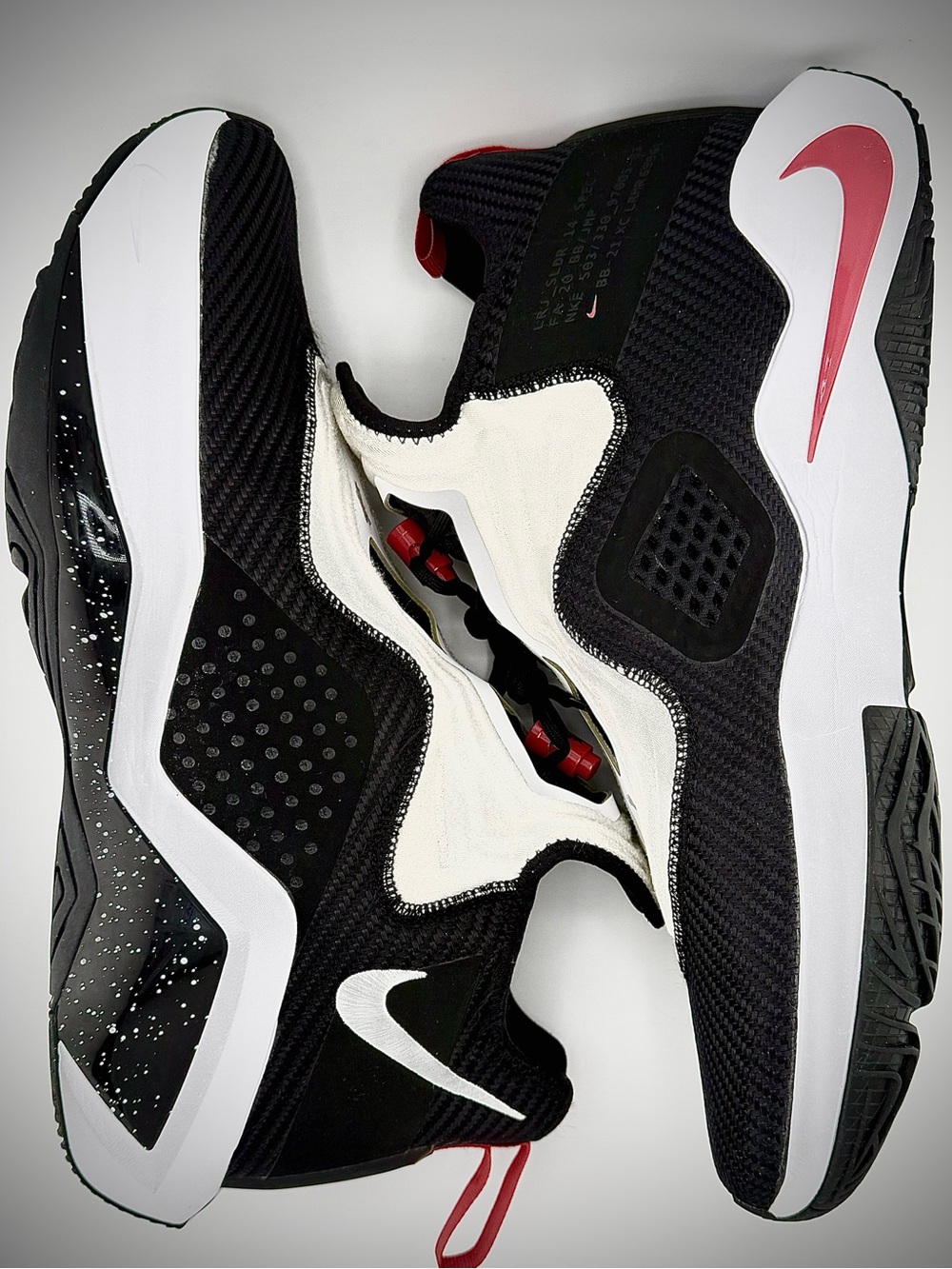 Nike LeBron Soldier 14 Men's Black/White/University Red CK6024-002 NWOB 13.5M